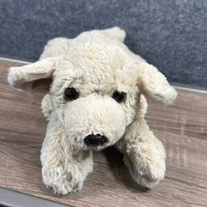 FAO Schwarz Plush Golden Labrador Puppy Dog Cream 14" *Flaws Well Loved